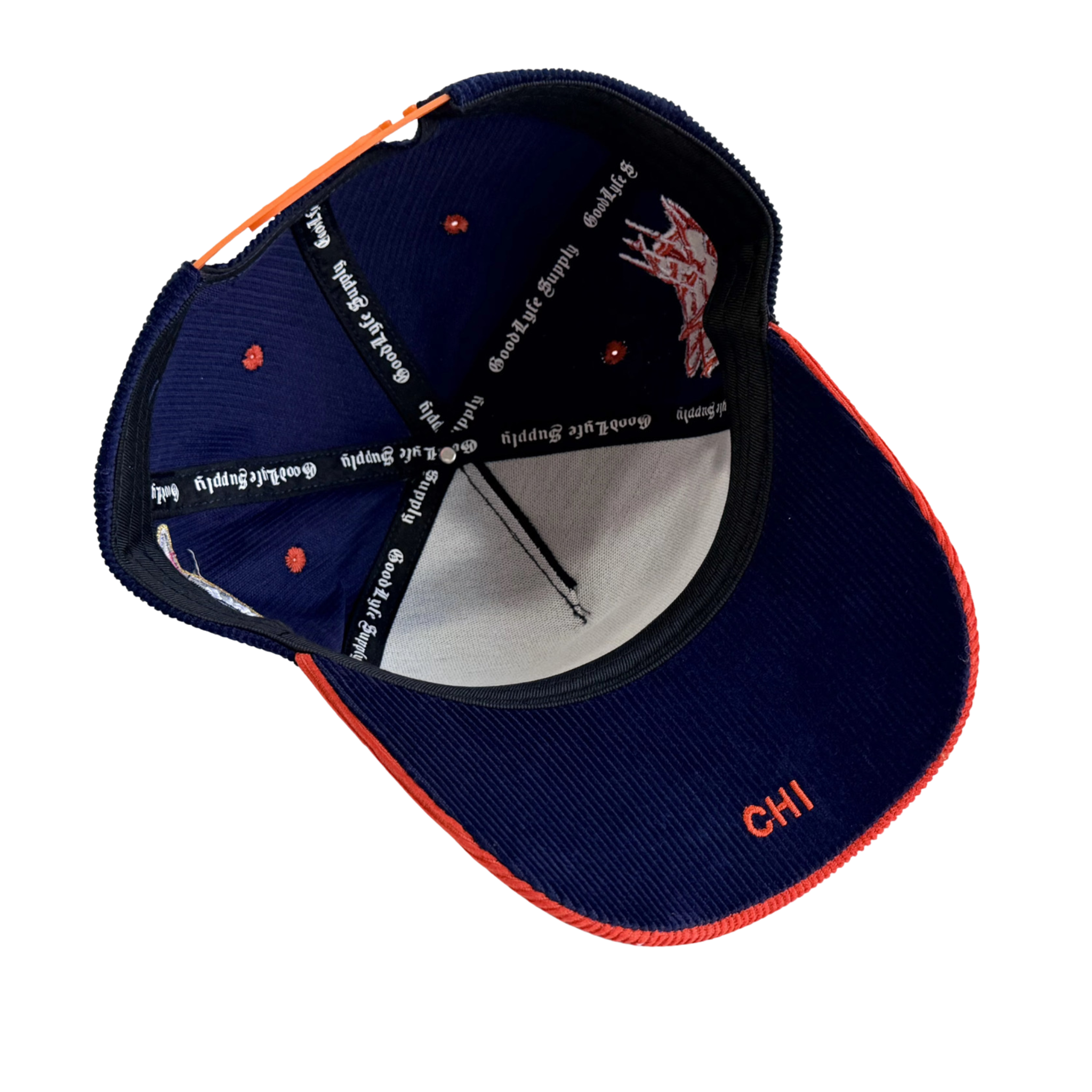 GOODLYFE SUPPLY BEARS "COMING OF AGE" CAP - Navy / Orange
