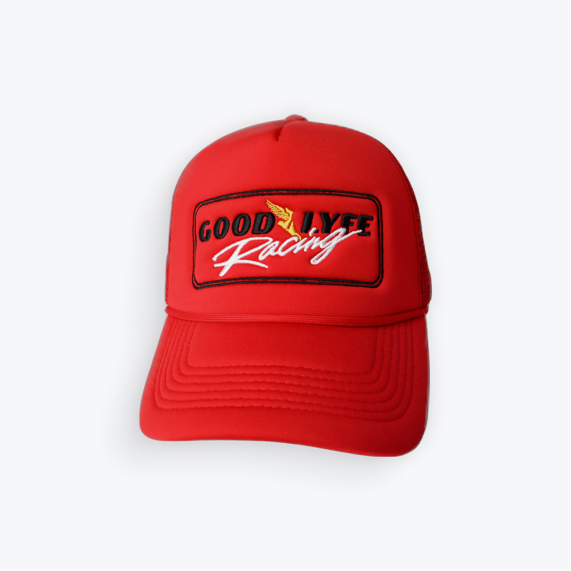 Goodlyfe F1 Racing Red Trucker Hat