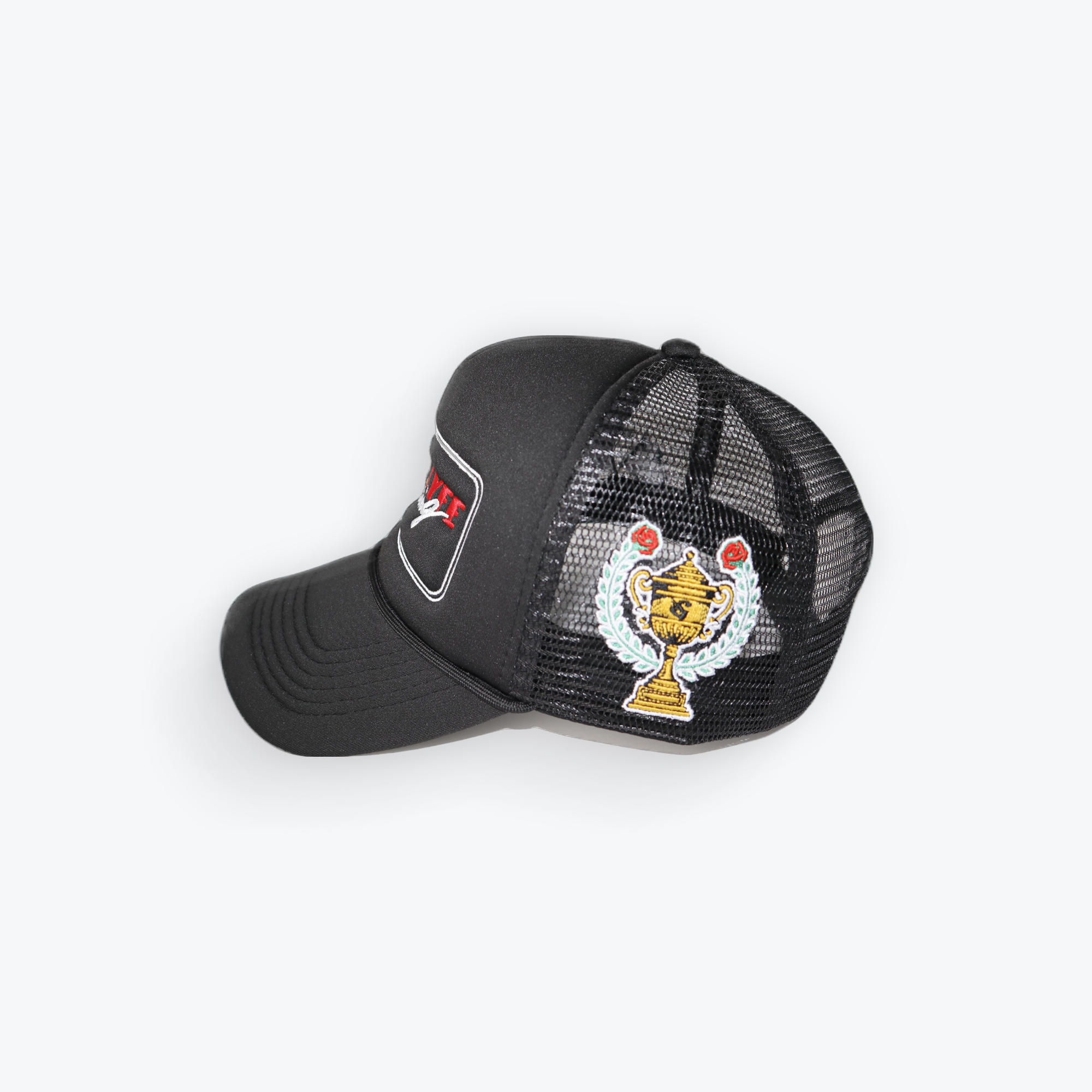 Goodlyfe F1 Racing Black Trucker Hat