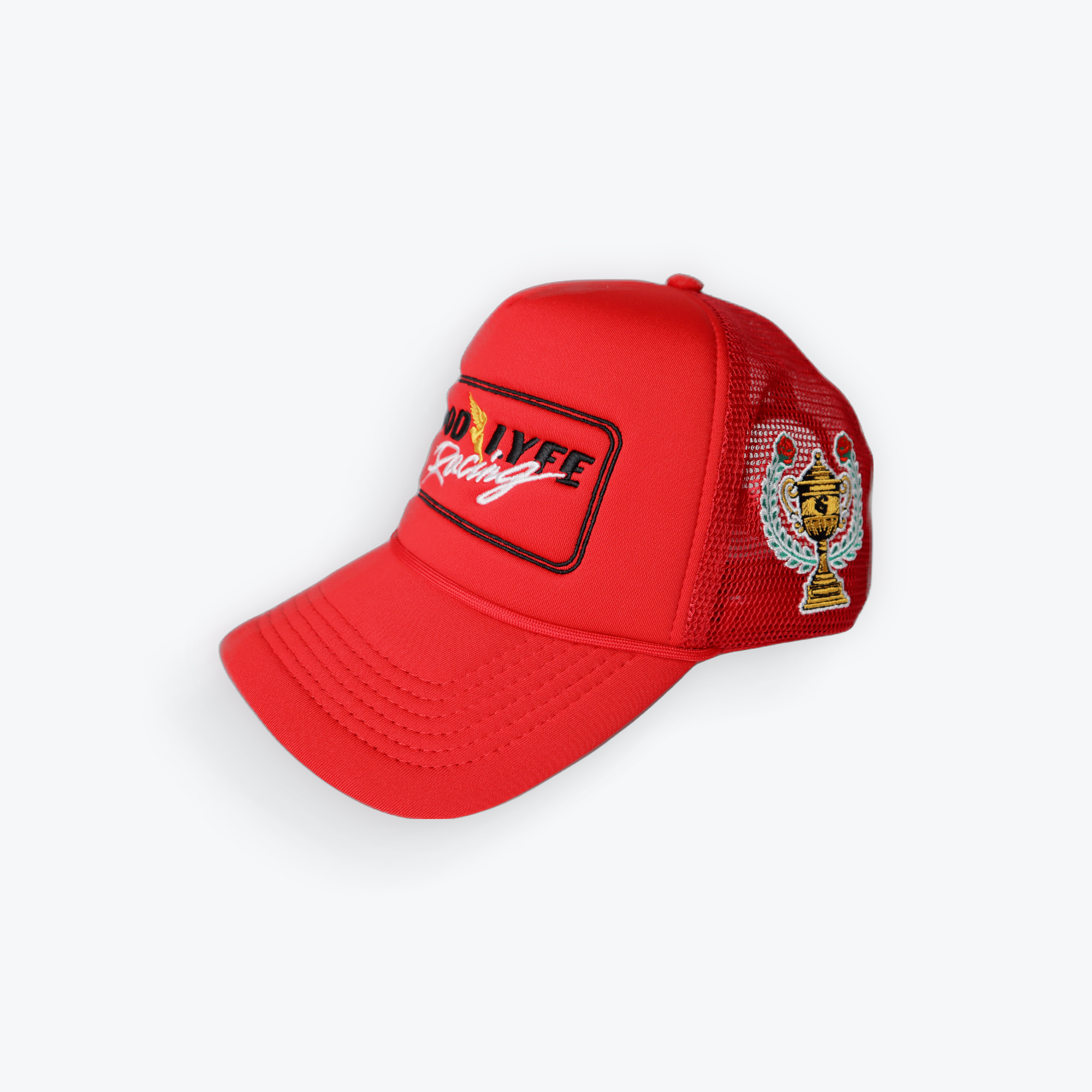 Goodlyfe F1 Racing Red Trucker Hat